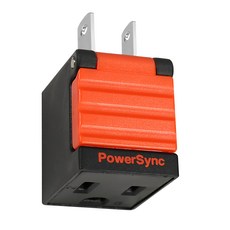 PowerSync 包爾星克 3轉2電源轉接頭省力型 TYAB0 黑色, 1個