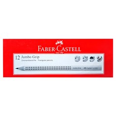 FABER-CASTELL 輝柏 好點子粗桿握得住鉛筆 B, 紅色, 12支