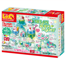 LaQ 積木玩具 125pcs + 24pcs 盒裝 激發兒童創意 培養空間概念, 哈蜜瓜漂浮汽水 多色, 1盒