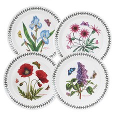 Portmeirion 波特玫琳恩 經典植物園系列 圓盤, 中圓盤4個, 顏色隨機, 4個