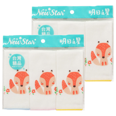 New Star 明日之星 親膚純棉紗布方巾