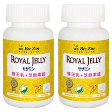 Bee Zin 康萃 日本高活性蜂王乳芝麻素, 助眠, 含燕窩酸, 維生素E抗氧化, 30顆, 2罐