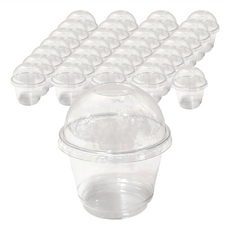 J Pactory 甜點包裝盒 9.3 x 5.7 x 10cm 50個, 透明色, 1組