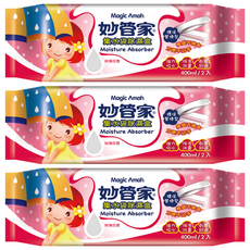 妙管家 集水袋除濕盒 400ml x 2入，薰衣草香/玫瑰花香，除濕消臭, 3袋