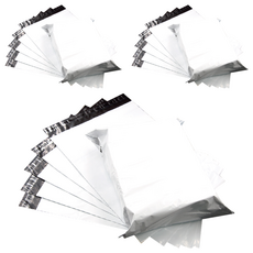 NEXTPAGE 台灣榮工 75號破壞袋, 100個/包, 外白內灰, LDPE, 50 x 65cm, 3包