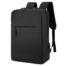 好背客howback 輕奢防潑水上班通勤旅行電腦後背包-15寸 黑色/灰色, 40 x 28 x 12cm