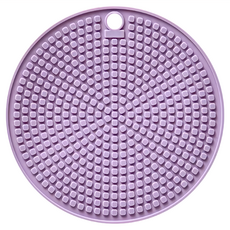 LocknLock 樂扣樂扣 粉彩矽膠隔熱墊 圓形 C120 薰衣草紫，食品級矽膠材質，隔熱防滑，保護桌面，易清洗, 1個