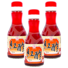 KONG YEN 工研 紅醋 (200ml/瓶) 傳統釀造 料理佐味, 3瓶
