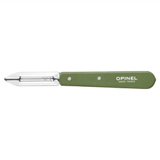 Opinel 削皮刀 角樹木刀柄上漆保護, 卡其綠, 1支