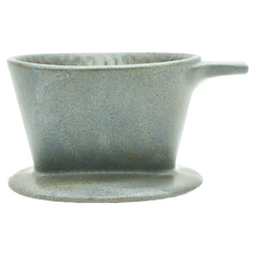 CHIPS Ancient Pottery 古董風咖啡濾杯 1-2杯 陶瓷 日本製, 11.8 x 10 x 6.8 cm 灰色, 1個