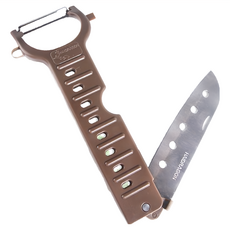 AXIS 艾克思 不鏽鋼多用途鋸齒削皮五孔刀 ABS塑膠 台灣製, 1個