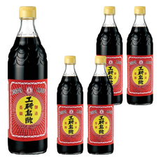 工研 烏酢 600ml - 風味濃醇, 適合煮湯、醃漬、涼拌等各式料理, 5瓶