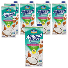 BLUE DIAMOND 藍鑽 Almond Breeze 無糖原味杏仁椰奶飲, 946ml, 6瓶