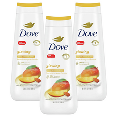Dove 多芬 輕盈光感沐浴露 芒果杏仁, 3瓶, 591ml