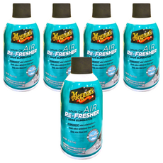 Meguiar's 美光 Whole Car AIR RE-FRESHER 自動去味芳香罐, 永久消除異味, 2oz, 5罐