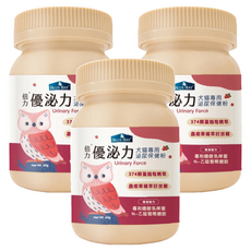 BLUE BAY 倍力 優泌力犬貓專用泌尿保健粉, 含蔓越莓精華, 專利嗜酸乳桿菌, 泌尿保健, 60g, 3罐