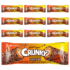 LOTTE 樂天 Crunky 可可脆棒 30g, 10包