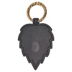 包包磁吸收納夾 (楓葉型) PU皮革+磁鐵 10x6cm, 黑色, 1個