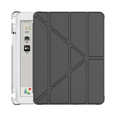 YUNMI 變形金剛帶筆槽氣囊防摔平板保護套, 黑色, 1個