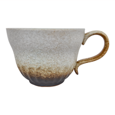 Royal Duke 復古手作陶咖啡杯碟組 120mL, 象牙, 1組