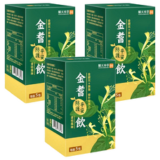 順天本草 金耆平安防護飲，金銀花+黃耆 提升保護力, 5包, 50ml, 3盒