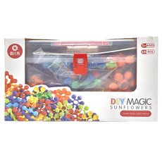 因儿乐DIY魔力豆 68 PCS Set, Ages 3+, Magic Sunflowers, 1盒