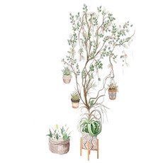 半島良品 DIY無痕壁貼墻貼, 醉影