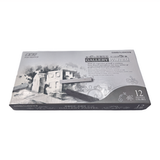 SIMBALION 雄獅 素描用粉彩 素描 SP-12S, 12色, 1盒