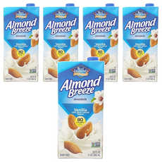 BLUE DIAMOND 藍鑽 Almond Breeze 香草風味杏仁飲, 946ml, 5瓶