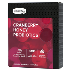 COMVITA 康維他 UMF10 + 蔓越莓蜂蜜益生菌, 15包, 2g, 1盒