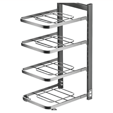 德利生活 可調式網格鍋架, 4層, 單色, 1個