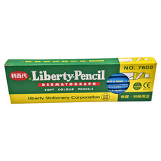 LIBERTY 利百代 7600 DERMATOGRAPH 軟性質彩色鉛筆, 1色, 12支