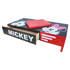 U-House 樺新 旋轉兩抽收納架, 米奇, 1個