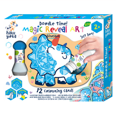 haku yoka 魔法點點筆組 恐龍 兒童安全無毒 附贈多張著色卡片, 1盒