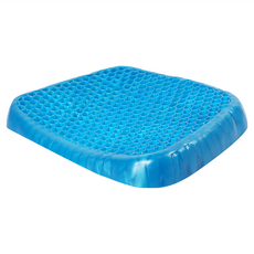 KM生活 超涼爽透氣 Egg Sitter 蜂巢凝膠坐墊 附贈可洗保護套, 藍色