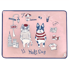 kUSUgURU JAPAN 日本眼鏡貓 ANIMAL MODE 動物風尚系列 薄毯/膝蓋毯