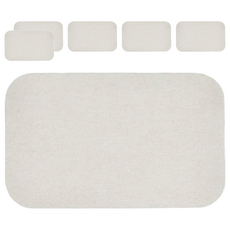 收納王妃 素面珪藻土皂墊 13 x 8 x 0.9cm, 白色, 6個