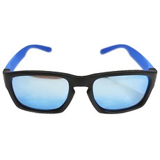 Loveye 兒童偏光太陽眼鏡，抗UV400, 鏡面寬度 12.4 x 鏡面高度 4.2 x 鏡腳長度 13.2cm, 藍莓派對 冰晶藍鏡片 + 黑碰藍鏡架