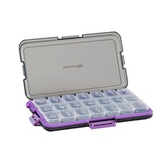 愛優匯 日式大容量獨立分裝式 21格分格-紫色, 1個