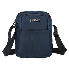 PARTAKE 休閒直式側背包 深藍色 PT22-G6-63NY, 19 x 27 x 7 cm