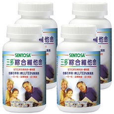 SENTOSA 三多 綜合維他命膜衣錠，含葉黃素，全方位綜合維他命與礦物質, 150顆, 4罐