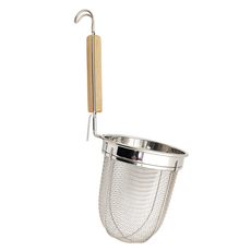 木柄麵杓 日本製 不鏽鋼+木柄, 1支