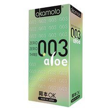Okamoto 岡本 003蘆薈ALOE 衛生套 52mm, 10入, 1盒