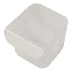 黏貼式桌面文具收納盒 雙格 5.5 x 5.5cm, 透明, 4個