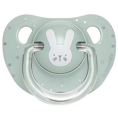 suavinex 蘇維妮 Hygge矽膠奶嘴 拇指型安撫奶嘴 預防口水堆積, 18個月以上, Rabbit Mint, 1入