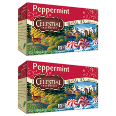 CELESTIAL SEASONINGS 詩尚草本 薄荷茶 無咖啡因草本茶, 1.6g, 20包, 2盒
