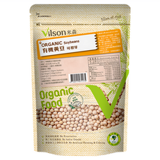 Vilson 米森有機 100%有機黃豆, 嚴選有機食品, 不使用農藥、化學肥料及任何人工添加物, 450g, 1包