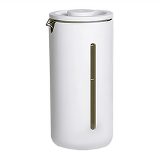 咖啡法壓手沖過濾杯 高硼硅玻璃+PP 450ml±5%, 白色, 1個