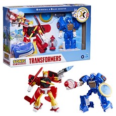 Hasbro 孩之寶 TRANSFORMERS 變形金剛 聯名系列音速小子Wingtail + Blue Booster 5吋, 混和顏色, 1盒