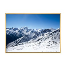 大雪山 掛畫, 木色
